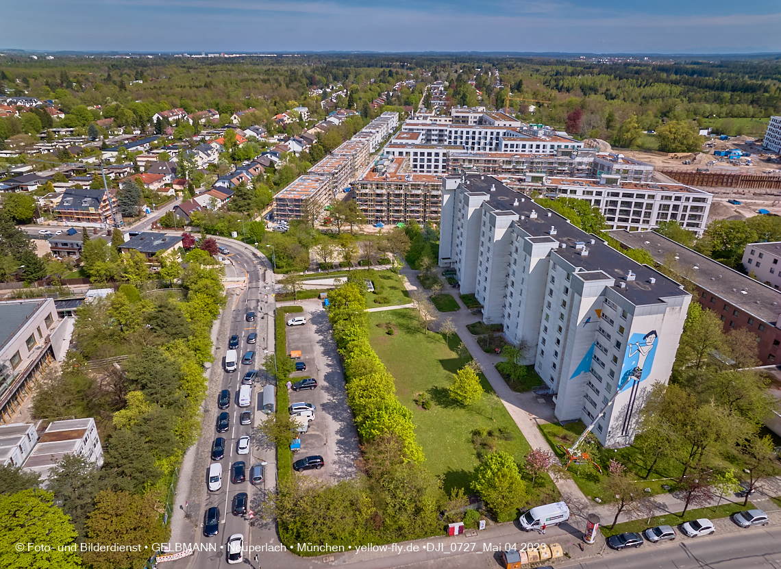 04.05.2023 - Luftbilder vom Alexisqaurtier und Pandion Verde in Neuperlach 04.05.2023 - Luftbilder vom Alexisqaurtier und Pandion Verde in Neuperlach
